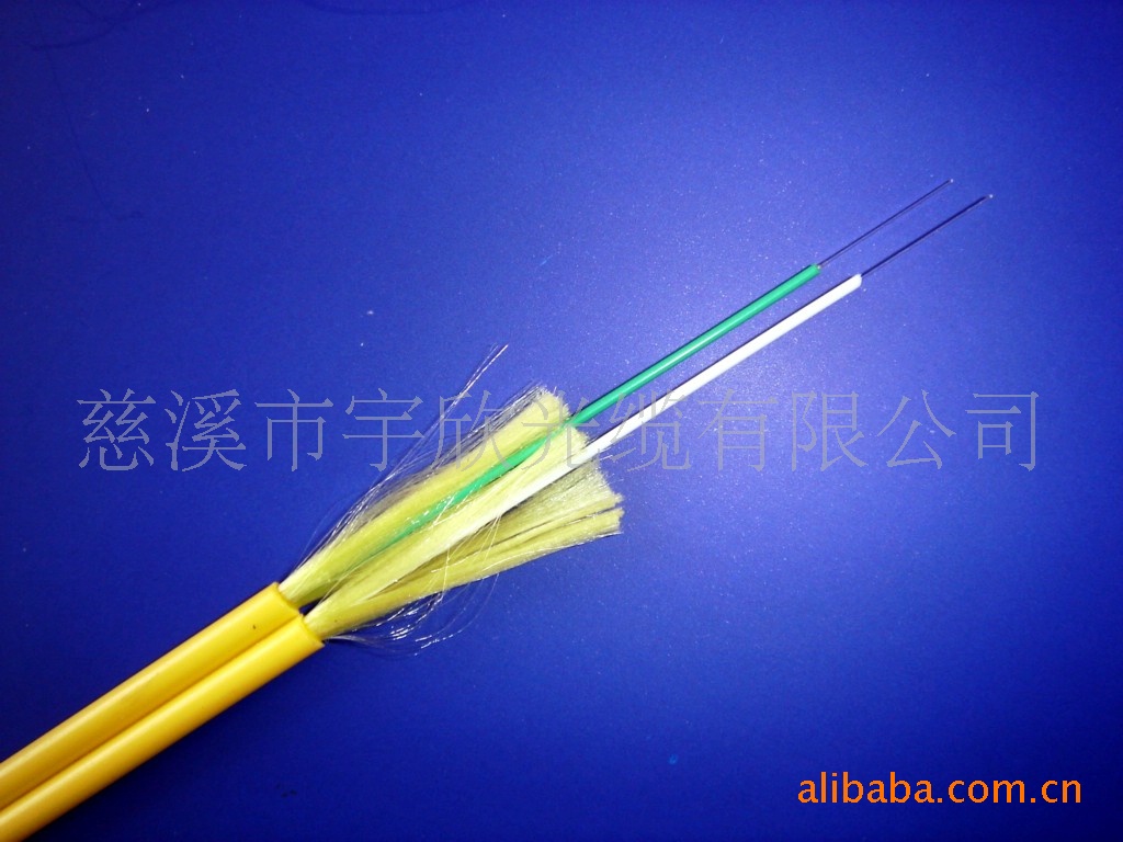 【通信室内光缆 单模3.0*2 (黄色PVC护套),双芯