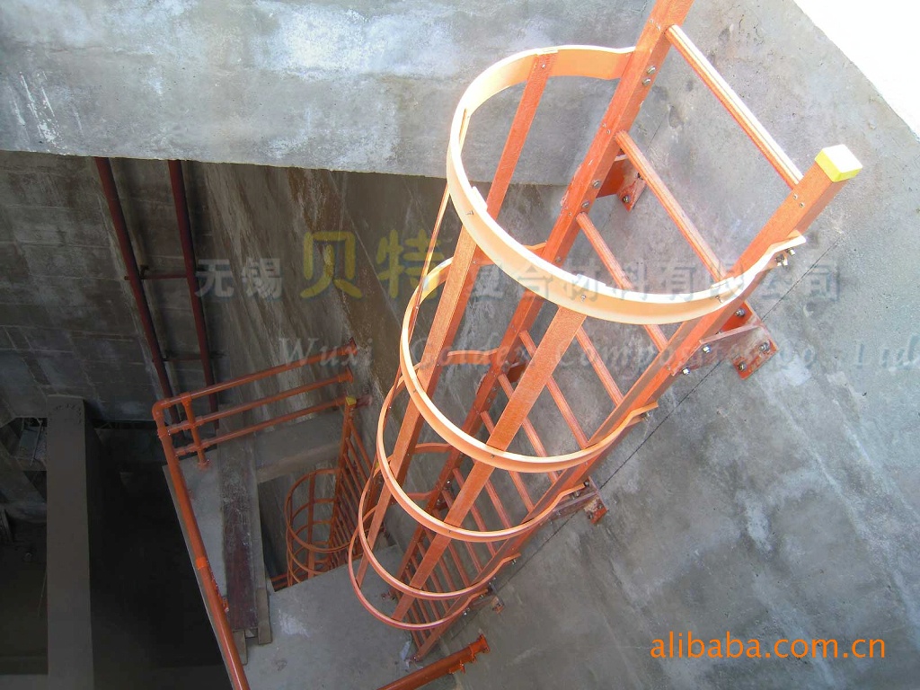 专业生产,安装玻璃钢爬梯, 用于深井,地窖,水塔等