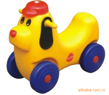 咪咪小狗车,儿童学步车,幼儿园健身车,塑料玩具