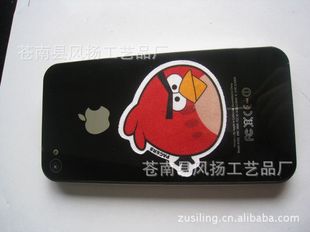 阿里热销——愤怒的小鸡 手机擦  PU手机屏幕清洁贴（可印LOGO）