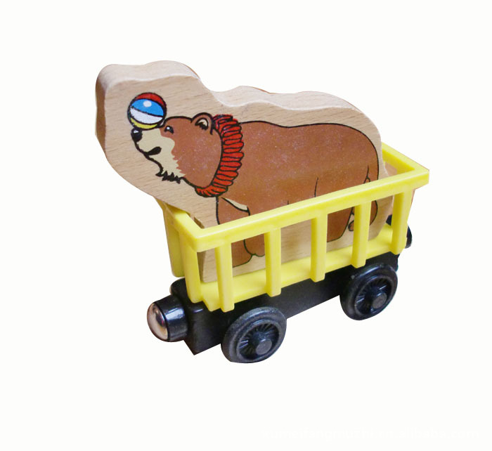 Thomas托马斯木制小火车 玩具车 磁性 狮子车