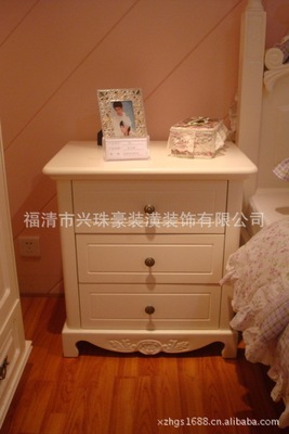全国招商供应最新款田园床头柜-----韩式家具 银箔家具 网店加盟代理