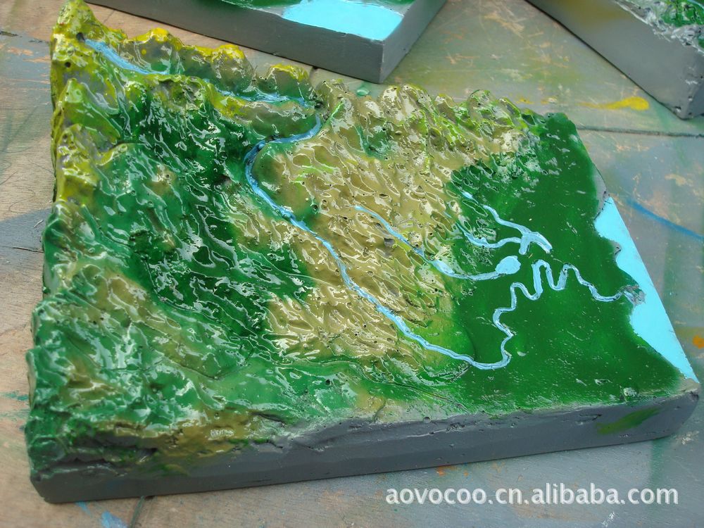 【最新供应】地理模型 河流地貌图片,【最新供