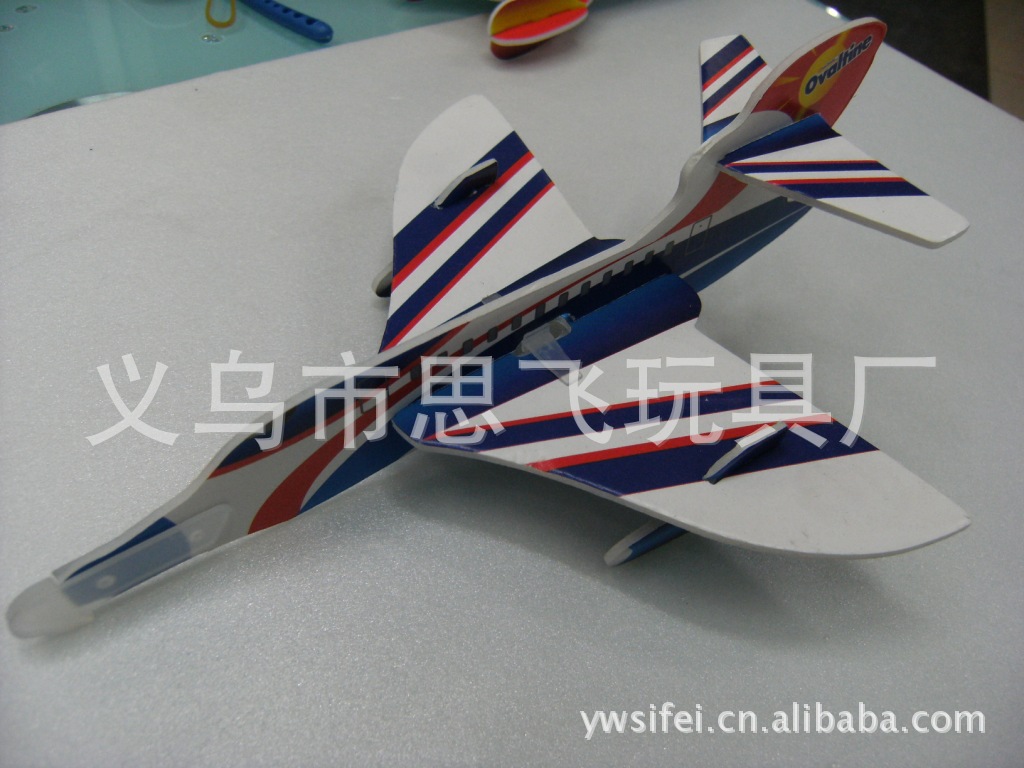 供应立体拼图 弹射泡沫飞机 飞机模型 泡沫飞机 纸飞机