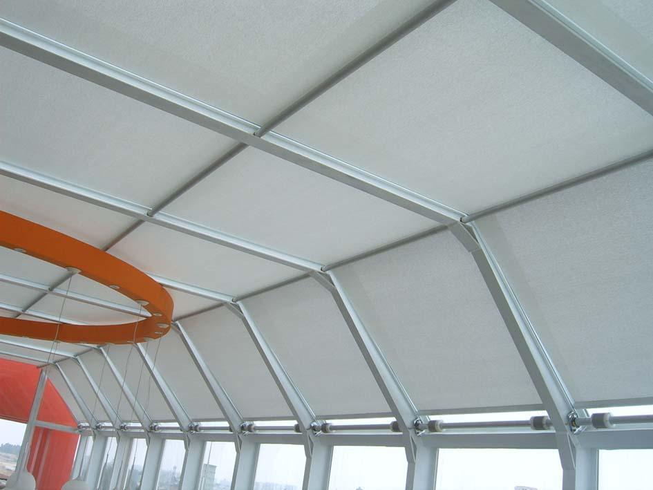 专业定做电动折叠式天棚帘 进口面料悬挂式隔断户外遮阳棚