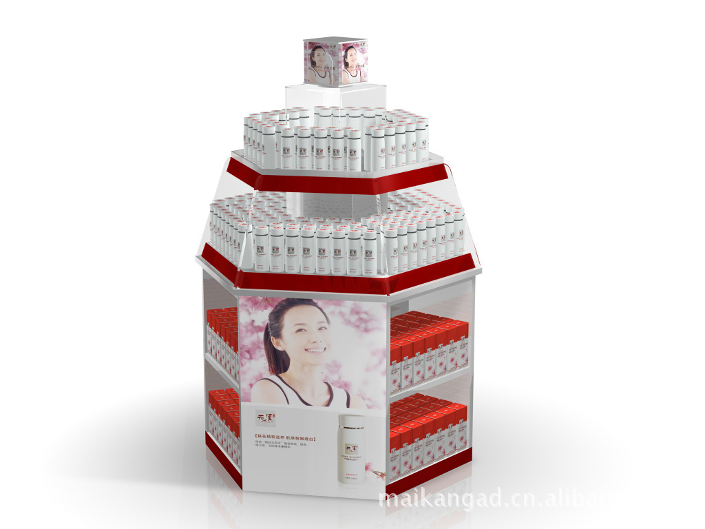 化妆品堆头设计/地堆设计