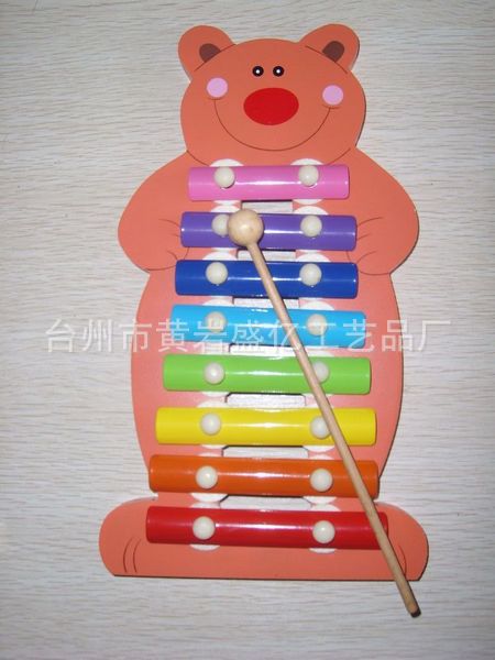 【【盛亿木玩】供应木制玩具乐器-8音卡通板琴起司蛋糕包装图片