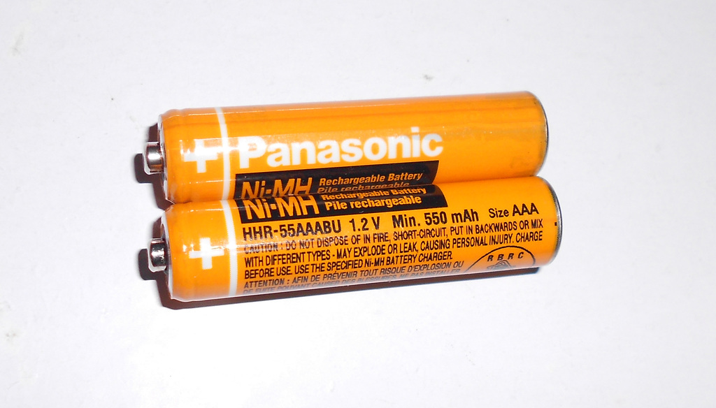 4pcs Panasonic Aaa 550mah Ni Mh Rechargeable Batteries