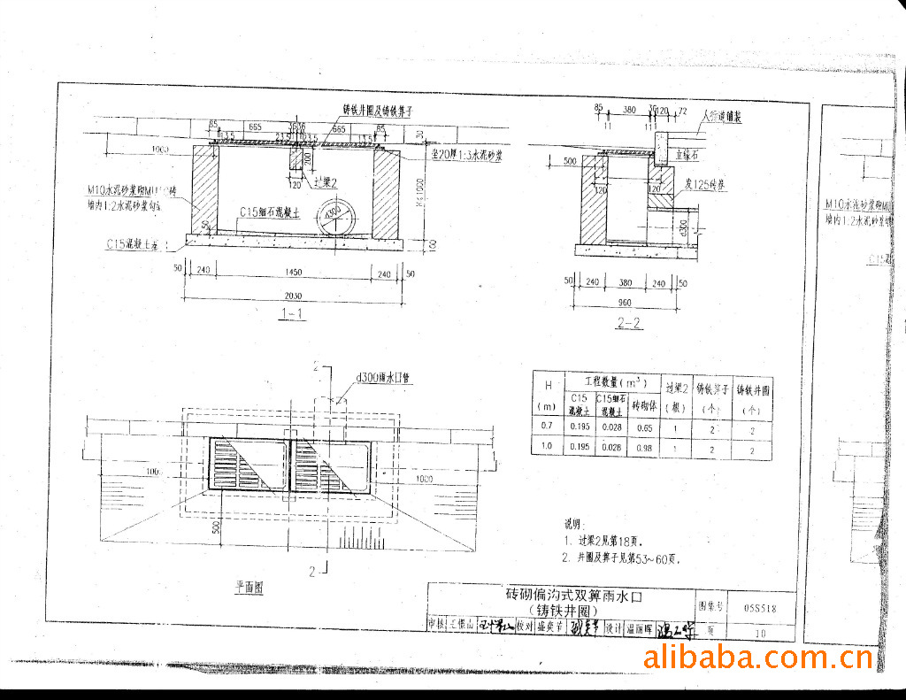 施工材料 其他施工材料 广州市政水泥纤维沟盖板,水泥明沟盖板, 图集