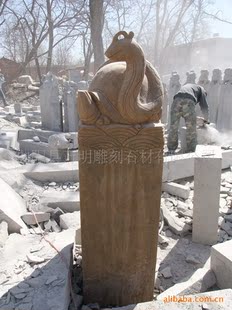 【汉白玉现代中国伟大人物石雕校园雕塑抗战英