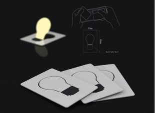 创意 义乌市/便携式卡片灯LED灯创意led卡片灯可定制LOGO卡片灯