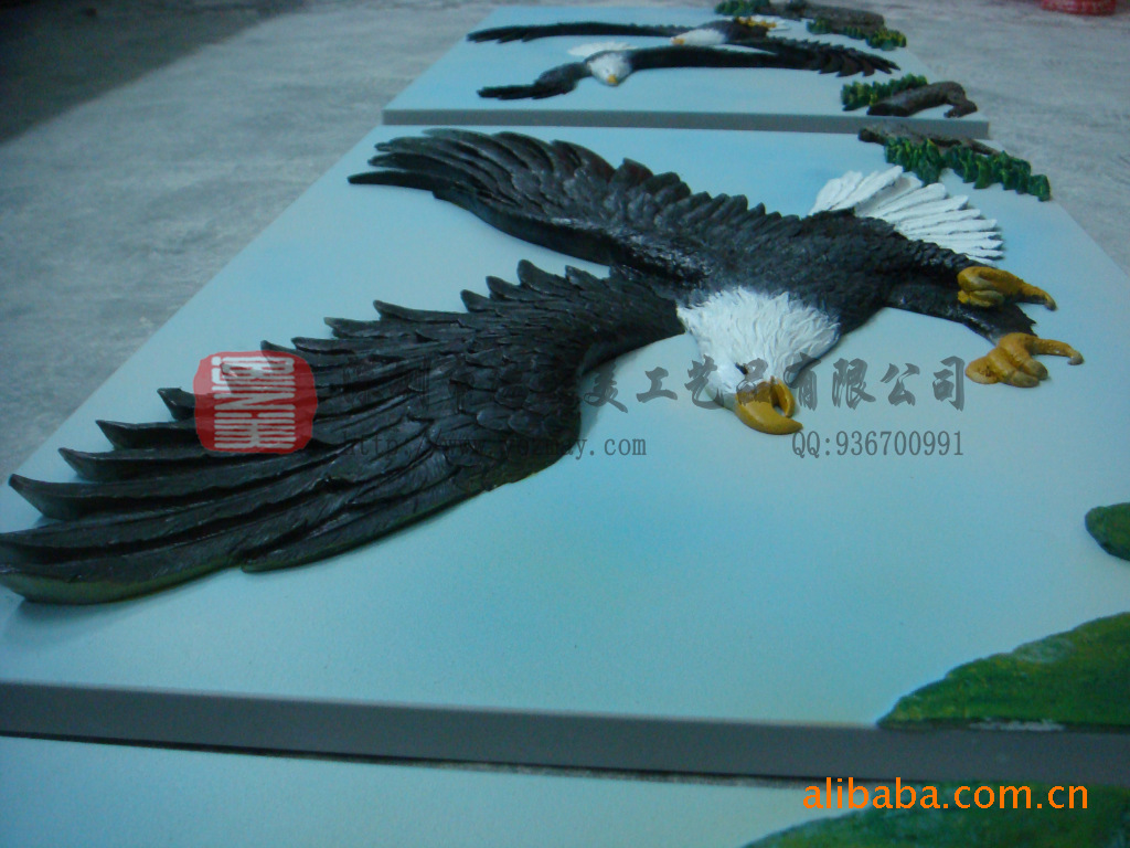 大展鸿图商务送礼动物浮雕鹰浮雕画大师作品