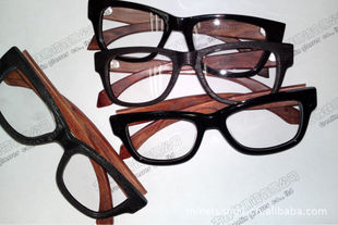 天猫爆款 时尚眼镜 环保原木制的板材镜 光学框架眼镜批发