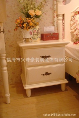 全国招商供应最新款田园床头柜-----韩式家具 银箔家具 网店加盟代理