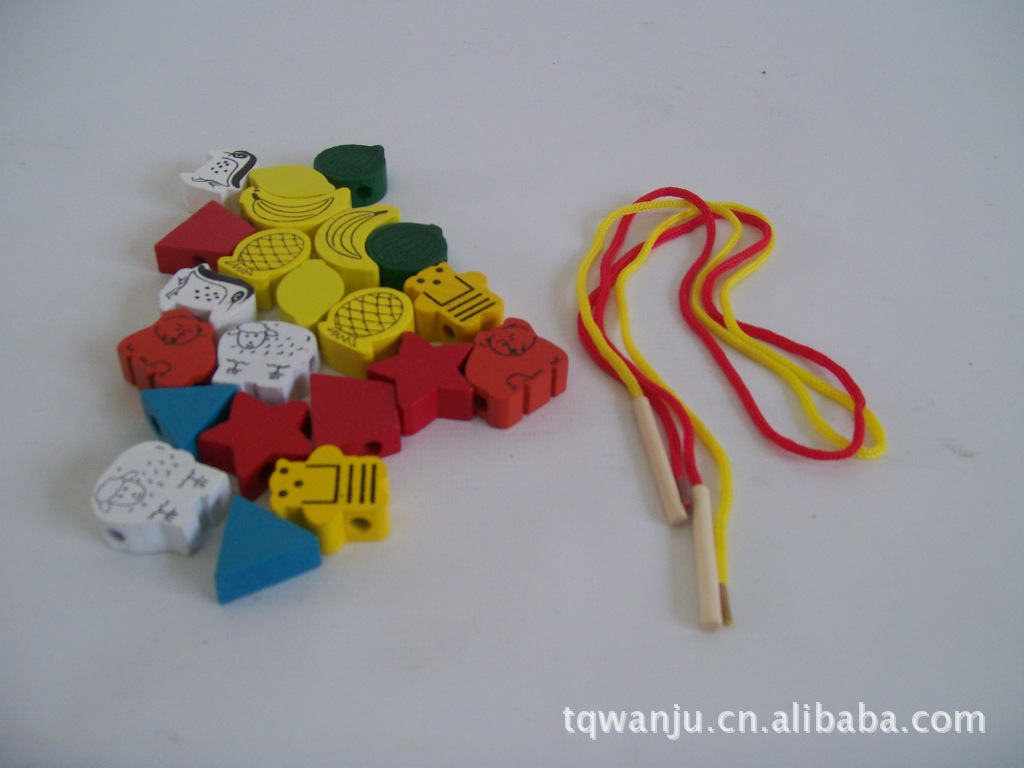 【儿童智力串珠 串珠子玩具 儿童启蒙玩具 串线