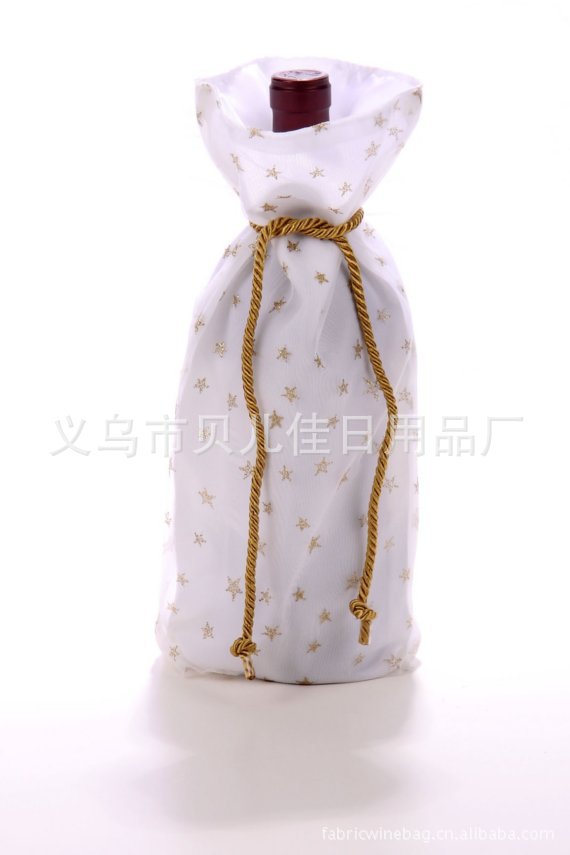 【白色酒瓶袋 促销礼品酒袋 白色酒瓶套(0350