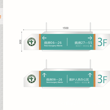 医院病房标志牌,医院科室指示牌