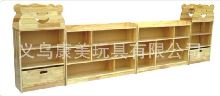 【厂家直销幼儿园学校生活日用品-杉木玩具柜