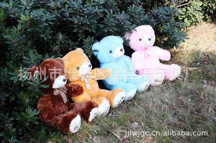供应色泽靓丽品种齐全多色泰迪熊 抱抱熊 坐姿