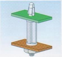 供应richco带螺栓的电路板支撑柱lcbs-tm系列