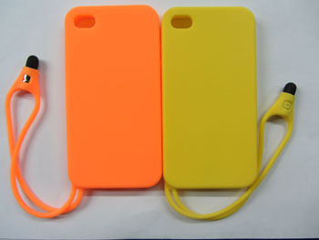 苹果保护壳iphone4 硅胶材质 手写笔 厂家订做
