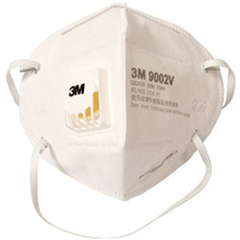 3M 9002V折叠式带阀颗粒物防护口罩 10件/箱 口罩 一次性口罩