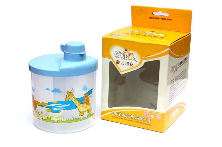 【【日康奶粉盒】便携奶粉罐\/四格旋转奶粉盒