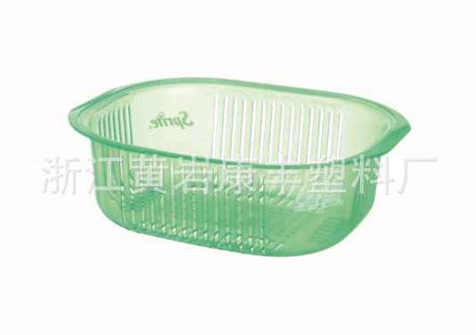【康丰塑料直销优质厂家蔬菜水果滴水箩圆形汽车用品a塑料插口图片