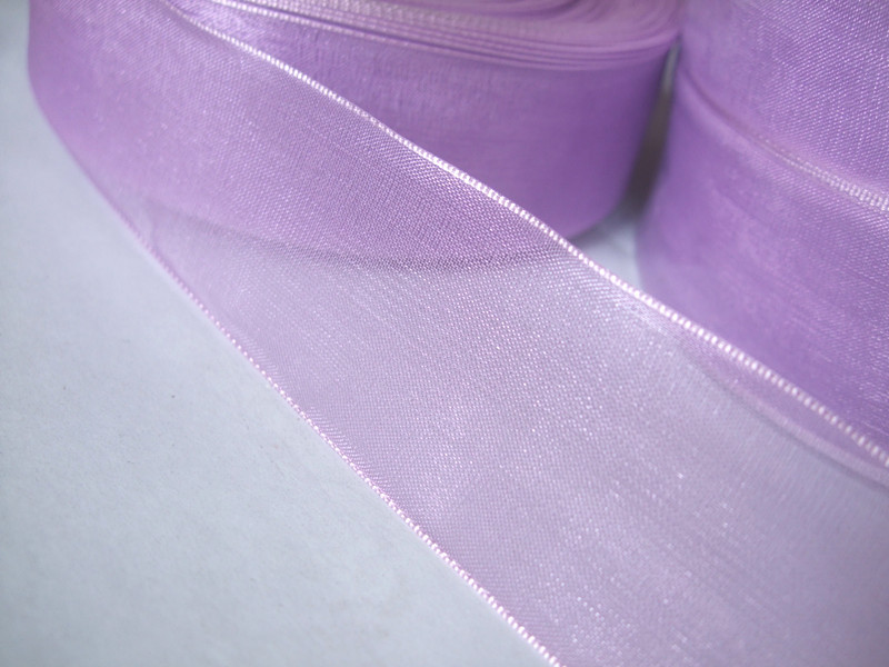 【绸带 雪沙带 透明带 丝带包装 紫色丝带】