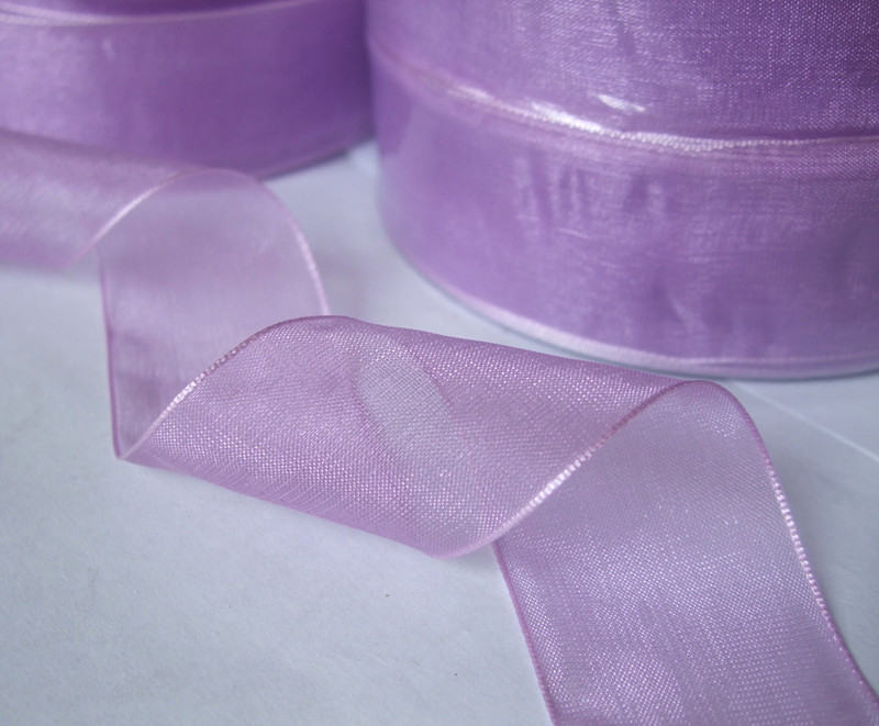 【绸带 雪沙带 透明带 丝带包装 紫色丝带】