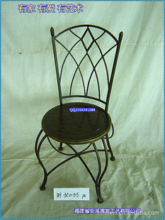 滢发 欧式 铁艺座椅 户外休闲座椅 田园风格摆设品 客厅座椅。