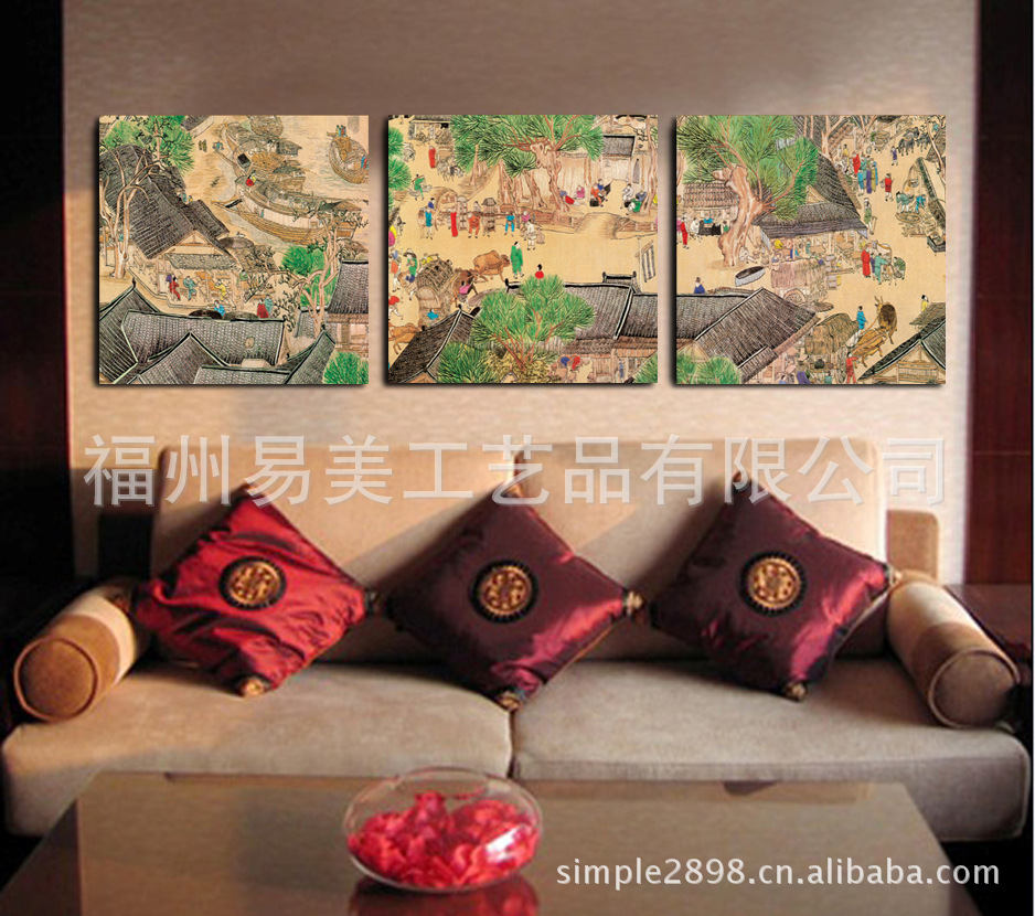 饰品,工艺品,礼品 美术工艺品 书画工艺品 工艺画,装饰画 易品工艺画