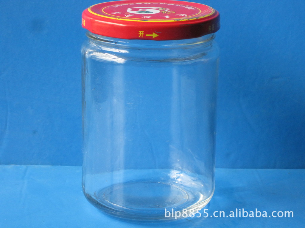 厂家生产出口食品玻璃瓶,玻璃罐500ml