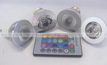 ؼӦ 220V 12V 3W E27 E14 GU10 MR16 RGB 7ң