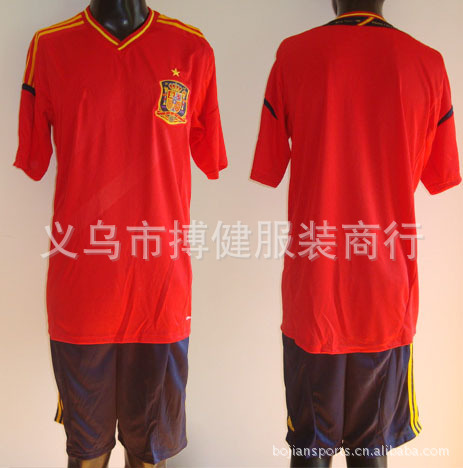 【批发2012-2013欧洲杯新款西班牙国家队球衣