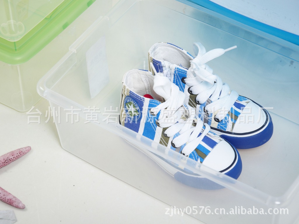 【新源盛 塑料盒鞋盒pp盒男女透明鞋盒塑料收