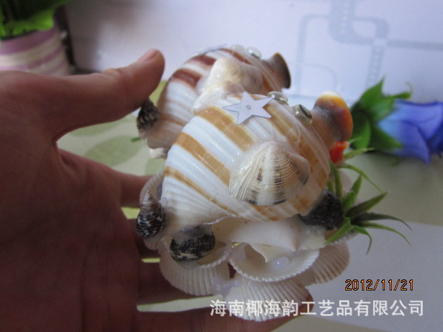 批发促销贝壳大胖猪 装饰品 海螺小乌龟类型小