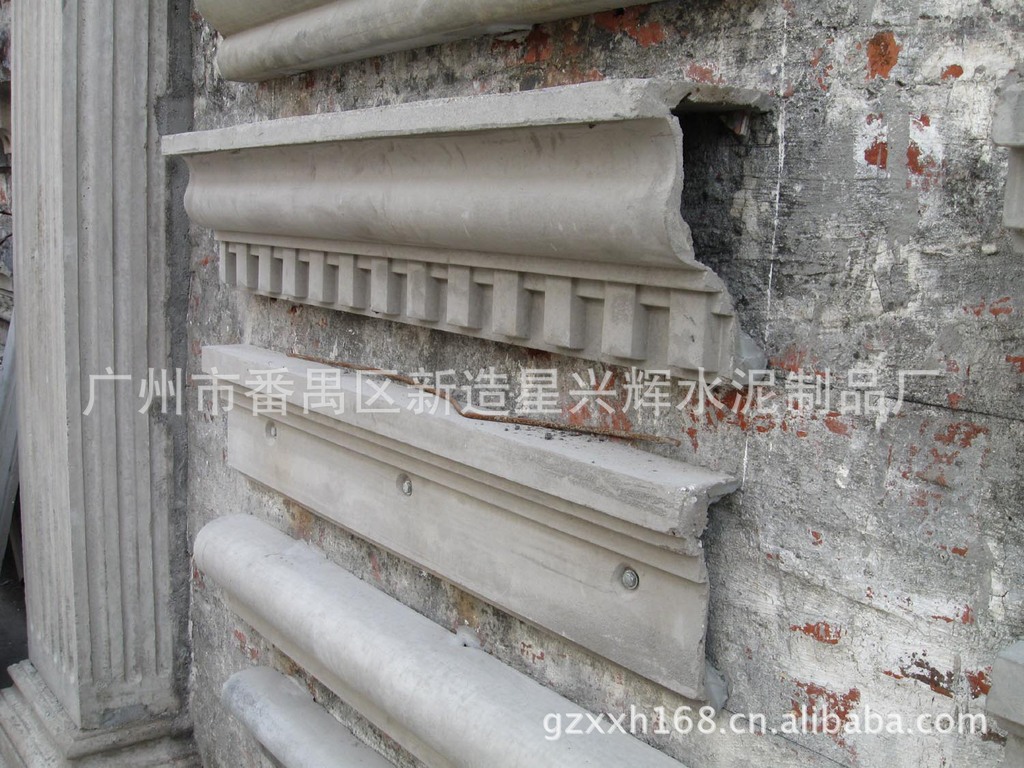 【广州grc构件厂定制各种欧式外墙装饰线条、