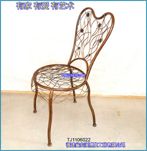 滢发 铁艺座椅 欧式风格 时尚创意  休闲座椅 西餐厅椅子 可定做