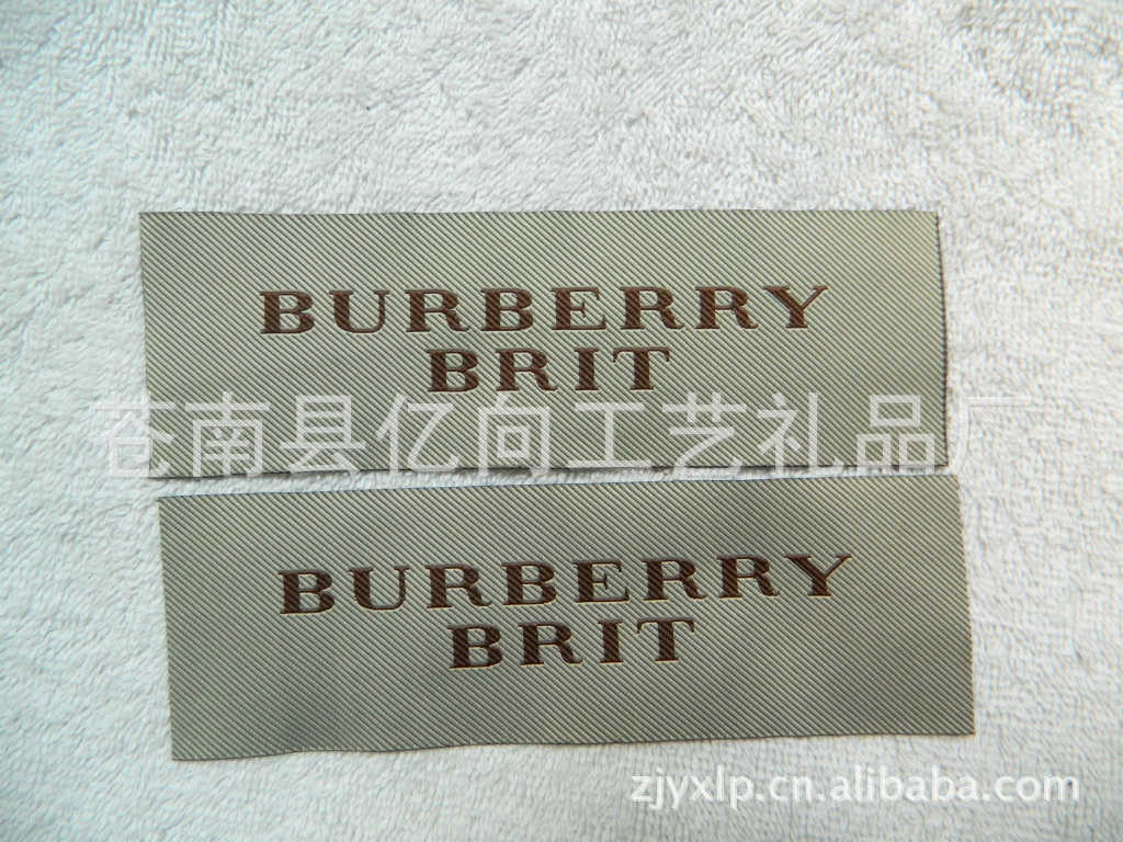 厂家供应 服装织唛主唛 衣服后领标 外贸大商标 30d细纱标