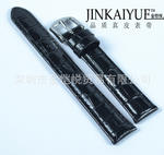 现货表带批发 真皮表带光细竹节纹热卖表带 深圳厂家表带批发