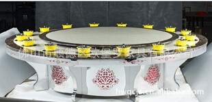 佛山不锈钢火锅桌生产厂家定做电动火锅桌，带转盘火锅桌