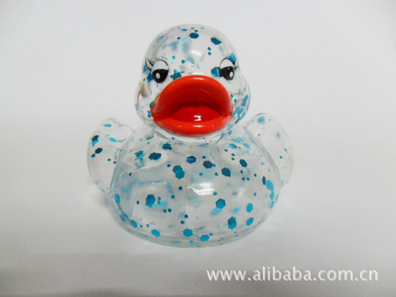 法国Siblu安全透明变色戏水鸭子 变色洗澡玩具