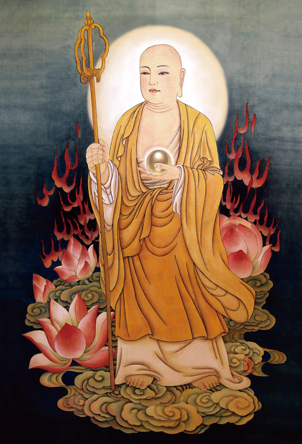 开光地藏王菩萨,佛像,画像,挂像,卷轴画,高档布印,厂家直销