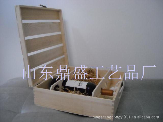 山東曹縣鼎盛工藝品廠曹縣木盒四支裝紅酒禮盒木盒定做紅酒禮盒