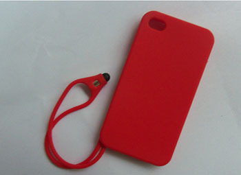 苹果保护壳iphone4 硅胶材质 手写笔 厂家订做