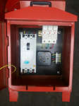 380V工地动力配电箱 三级动力电箱 防雨红顶 