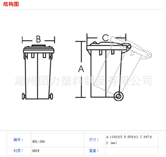 塑料垃圾桶批发