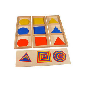 【蒙特梭利 几何图形 儿童玩具 早教幼儿园教具