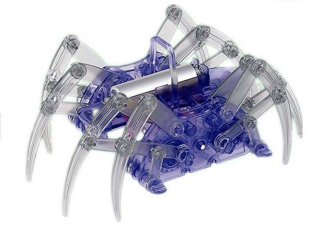 diy拼装蜘蛛机械人 科技制作电动爬行机器人 自装蜘蛛形动手玩具